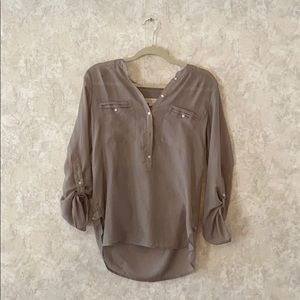 LOFT long sleeve sheer shirt